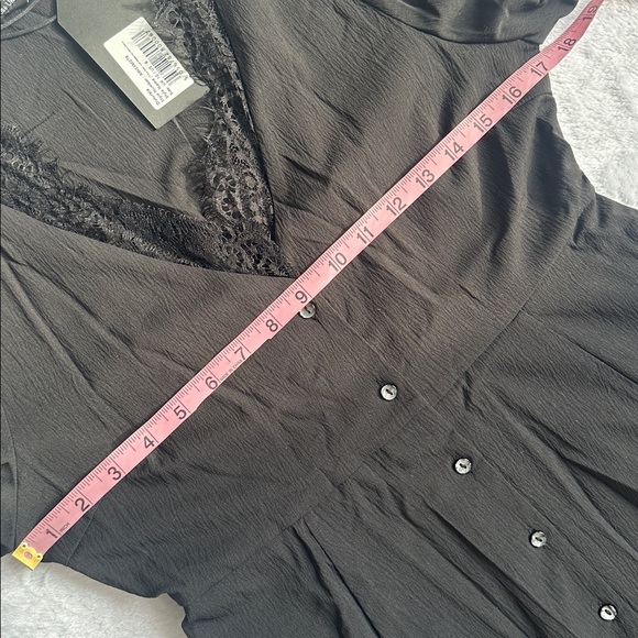 NWT Disturbia Dark Romance Floral Lace Puff Sleeve Cottagecore Goth Midi Dress 6 - Picture 5 of 8